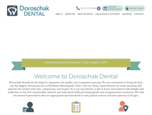 Tablet Screenshot of doroschakdental.com